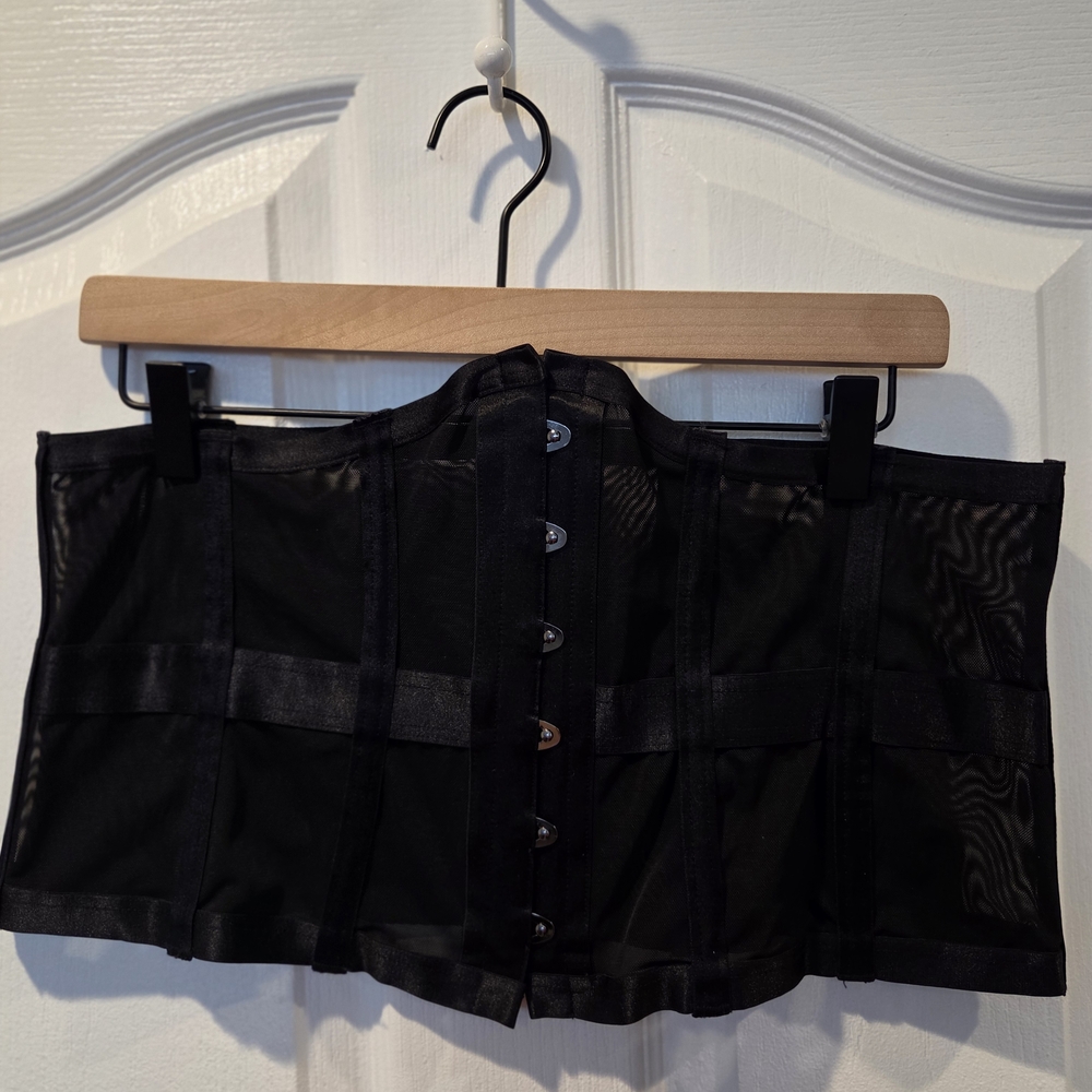 Elegant Black Corset Top